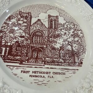 First Methodist Church Plate Pensacola Fla 24 kt gold mint